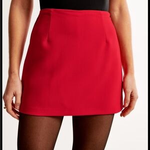 Abercrombie & Fitch Red Mini Skirt